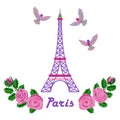 Paris embroidery pattern