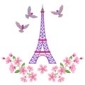 Paris embroidery pattern