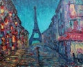 Paris Evening - original art painting