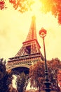 Paris fall season Royalty Free Stock Photo
