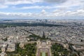 Aerial view of Paris, France Royalty Free Stock Photo