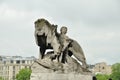 Paris, France, Alexander III Bridge statue Royalty Free Stock Photo