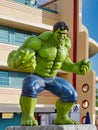 Paris, France : 2019 Apr: Complete statue of hulk superhero in disney paris Royalty Free Stock Photo