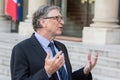 PARIS, FRANCE - APRIL 16, 2018 : Bill Gates at the Elysee Palace