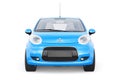 Paris. France. April 13, 2022. Citroen C1 2010. Blue ultra compact city car for the cramped streets of historic cities with low Royalty Free Stock Photo