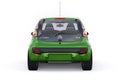 Paris. France. April 13, 2022. Citroen C1 2010. Green ultra compact city car for the cramped streets of historic cities Royalty Free Stock Photo