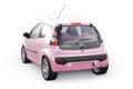 Paris. France. April 13, 2022. Citroen C1 2010. Pink ultra compact city car for the cramped streets of historic cities Royalty Free Stock Photo