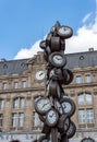 Art sculpture at Saint-Lazare train station in Paris Royalty Free Stock Photo