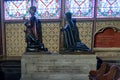 PARIS, FRANCE, 23 April 2016. Details Interior of the Cathedral of Notre Dame.