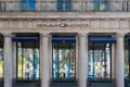 Exterior view of Tommy Hilfiger flagship store, boulevard des Capucines in Paris, France Royalty Free Stock Photo