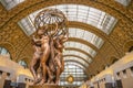 PARIS, FRANCE - APRIL 15, 2023: Jean-Baptiste Carpeaux, The Four Parts of the World. Orsay Museum in Paris, France