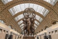 PARIS, FRANCE - APRIL 15, 2023: Jean-Baptiste Carpeaux, The Four Parts of the World. Orsay Museum in Paris, France