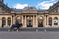 Mounted Police patrol in front of the French Council of State - Paris, France