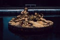 A magnificent fountain with the Roman goddess Ceres, located within the gardens of the Palace of Versailles