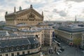 Paris, France - April 3, 2019: Palais Garnier and Eiffel tower Royalty Free Stock Photo