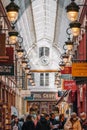 PARIS, FRANCE - April 2022: Passage de Jouffroy is one of the oldest covered passages of Paris.