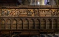 Paris France April 29th 2013 Interior view of Notre Dame Cathedral