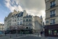 Typical Haussmann buildings in Pantheon district in Paris