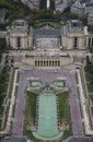 Paris, France - August 21, 2018: aerial view from Eiffel Tower Royalty Free Stock Photo