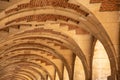 Paris, France. August 2022. The arches of Place des Vosges Royalty Free Stock Photo