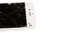 Broken iPhone 6S developed by the company Apple Inc Royalty Free Stock Photo