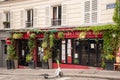 Paris, France. August 2022. Bistrot in Montmartre, one of the most vibrant and popular districts of Paris, the French