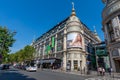 Burberry Goddess advertising billboard on the facade of the Printemps Haussmann, Paris, France Royalty Free Stock Photo