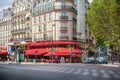 Paris, France - August 8, 2018: City view of Boulevard du Montparnasse