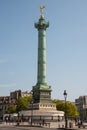 Paris, France. August 2022. The July Column, Colonne de Juillet, on the Place de la Bastille in Paris, France Royalty Free Stock Photo