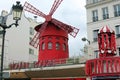 Paris, France - August 20, 2018: Moulin Rouge is a famous famous