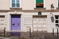 Traditional Parisian House Facade in Montmartre