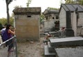 Paris, France - August 21, 2018: Tomb of the famous singer Jim M