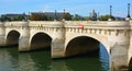 Bridges of Paris over Seine River. Royalty Free Stock Photo