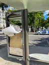 Paris, France, Damage to CIty After Anti-Government, Anti-Macron, Anti-Retirement Law Reform Demonstrations