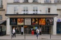 Paris, France - day exterior of UGC Danton, a small cinema in Boulevard Saint-Germain. Royalty Free Stock Photo