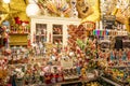 Colorful treats in traditional stalls at the Tuileries Garden Christmas Market in Paris