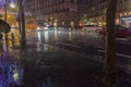 Heavy rain in Paris.