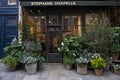 PARIS, FRANCE - December 01, 2023: New Year\'s flower shops in Paris.