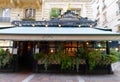 A traditional French restaurant Escargot at Montorgueil street in Paris .