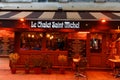 The traditional French restaurant Le chalet Saint Michel located in Latin Quarter , Paris, France.