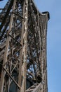 Elements of Eiffel Tower construction. Sightseeing of Paris.