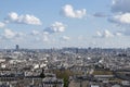 Paris, France, Europe, aerial view, Montmartre, hill, skyline, city Royalty Free Stock Photo