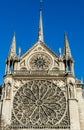 Rose Window on South tower of Notre Dame Cathedral in Paris Royalty Free Stock Photo