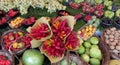 Paris, France Farmers Market, Colorful Display of Fruits and Vegetable