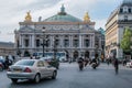 The faÃÂ§ade of the Palais Garnier opera house. Famous architecture of Paris. Royalty Free Stock Photo