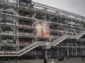 Paris, France, February 25, 2013: Center Pompidou, or Museum of Modern Art in Paris Royalty Free Stock Photo