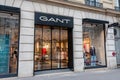 Exterior view of a Gant boutique, Paris, France Royalty Free Stock Photo