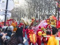 Chinese new year celebrations parade at Paris