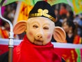 Happy chinese new year 2019. Pig year in Paris Royalty Free Stock Photo