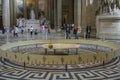 05.03.2008, Paris, France. The Foucault pendulum in Paris Pantheon.